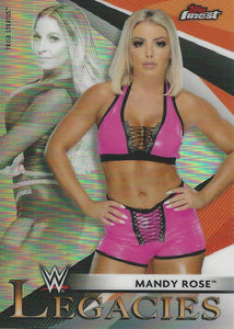 WWE Topps Finest 2021 Trading Cards Mandy Rose and Trish Status L-7
