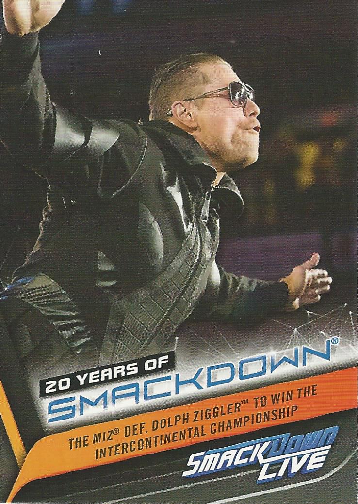 WWE Topps Smackdown 2019 Trading Cards The Miz SD-36