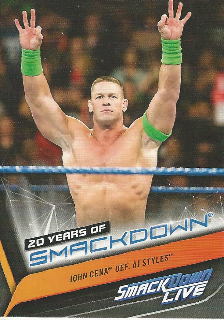 WWE Topps Smackdown 2019 Trading Cards John Cena SD-44