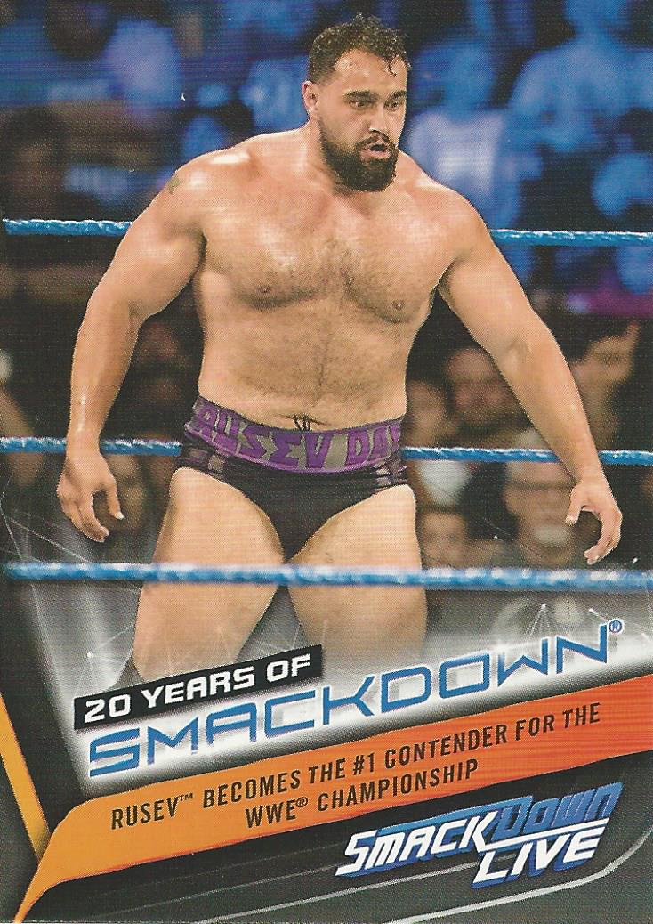 WWE Topps Smackdown 2019 Trading Cards Rusev SD-45