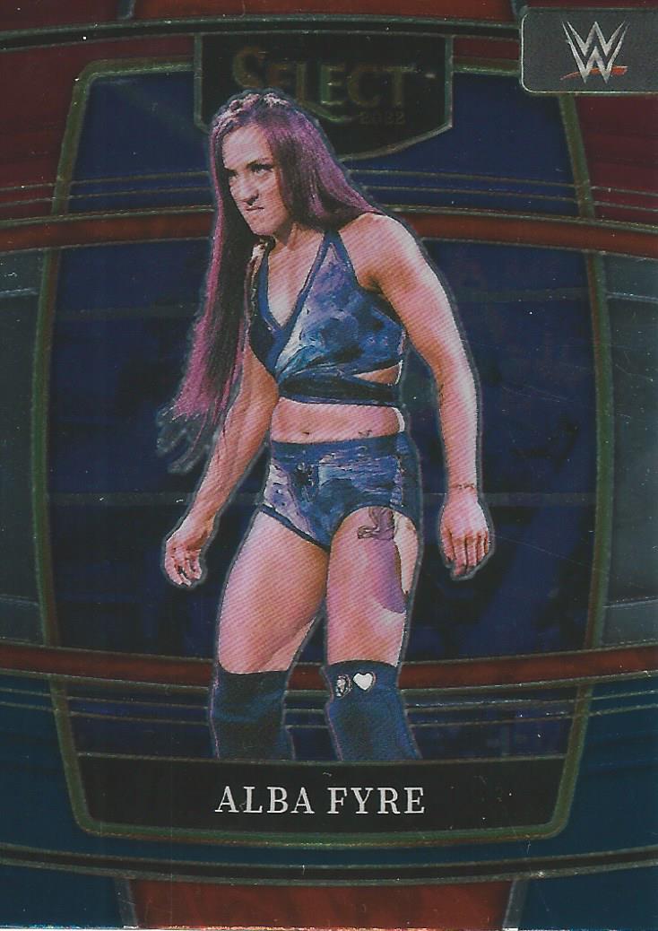 WWE Panini Select Trading Cards 2022 Red/Silver/Blue Alba Fyre No.2