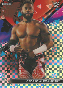 WWE Topps Finest 2021 Trading Cards Cedric Alexander X-Fractor No.8