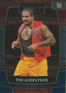 WWE Panini Select Trading Cards 2022 Red/Silver/Blue Godfather No.9