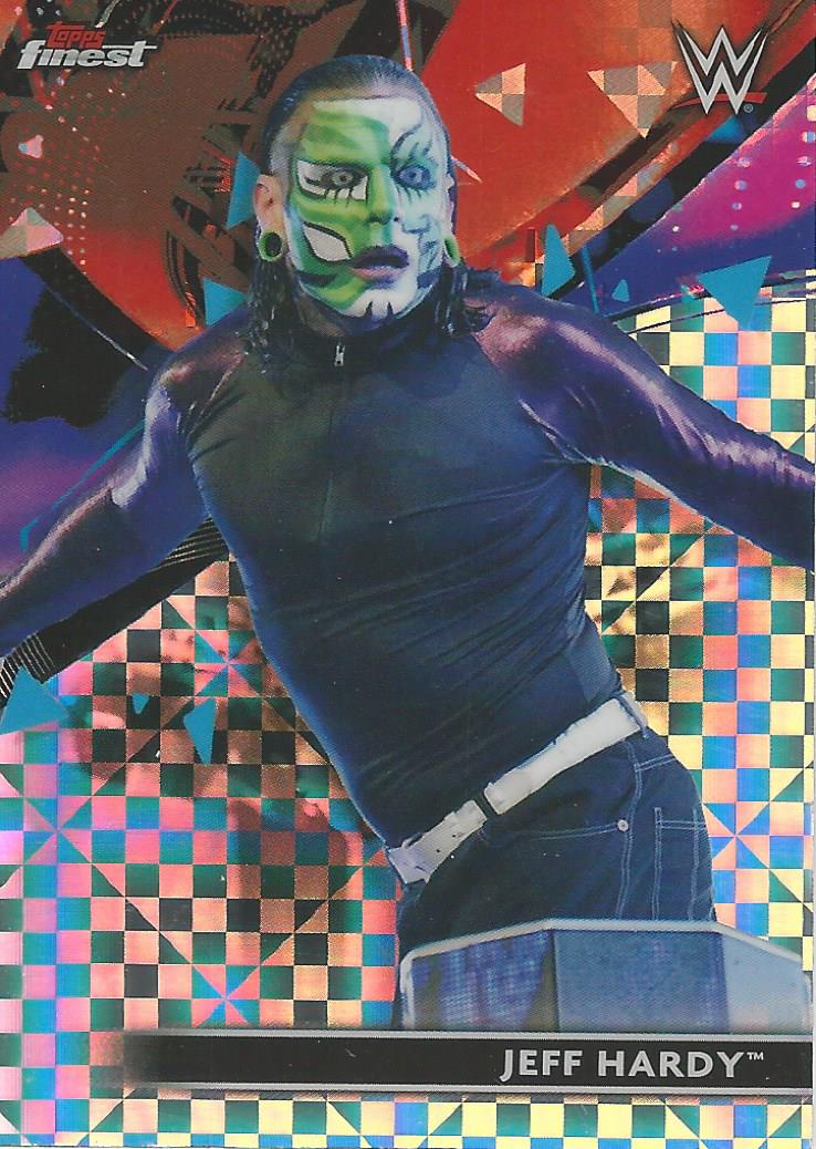 WWE Topps Finest 2021 Trading Cards Jeff Hardy X-Fractor No.15