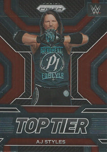 WWE Panini Prizm 2023 Trading Cards Top Tier AJ Styles No.27