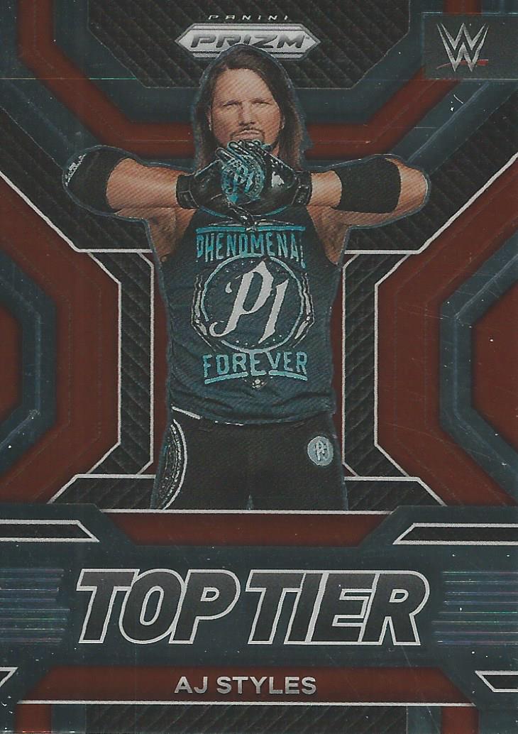 WWE Panini Prizm 2023 Trading Cards Top Tier AJ Styles No.27