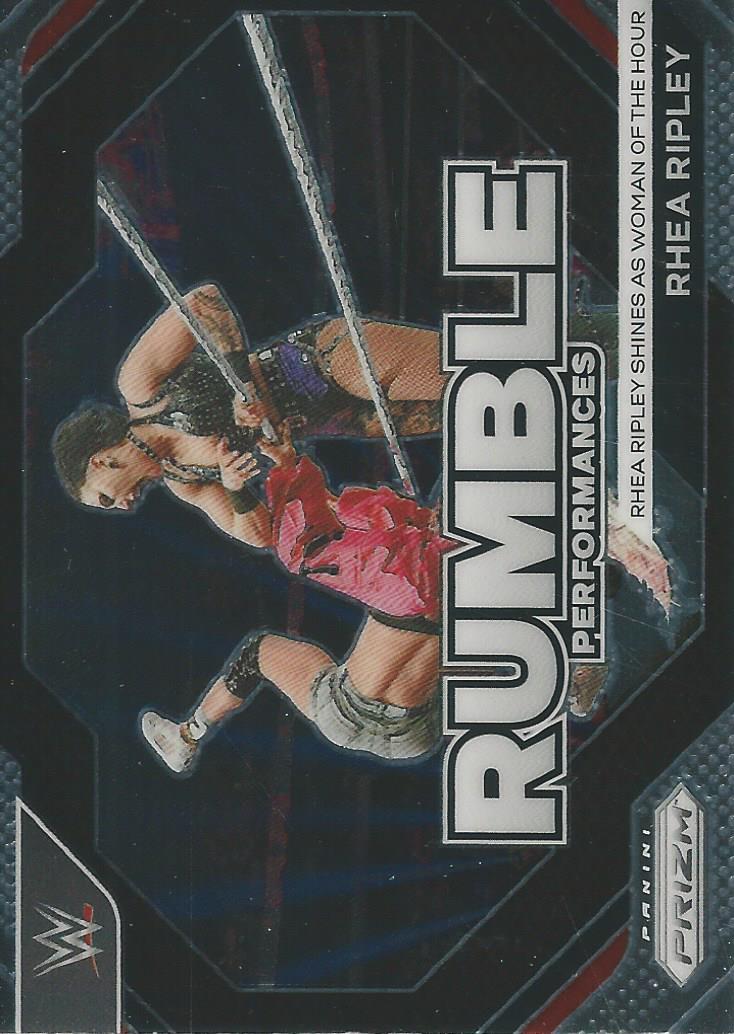 WWE Panini Prizm 2024 Trading Cards Rumble Performances Rhea Ripley No.14