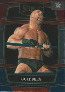 WWE Panini Select Trading Cards 2022 Red/Silver/Blue Goldberg No.19