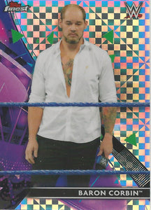 WWE Topps Finest 2021 Trading Cards Baron Corbin X-Fractor No.57