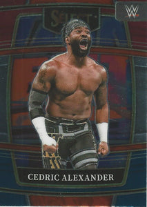 WWE Panini Select Trading Cards 2022 Red/Silver/Blue Cedric Alexander No.25