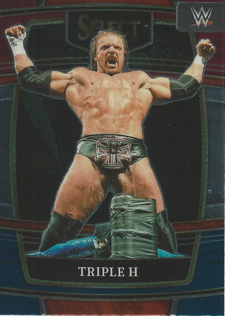 WWE Panini Select Trading Cards 2022 Red/Silver/Blue Triple H No.40