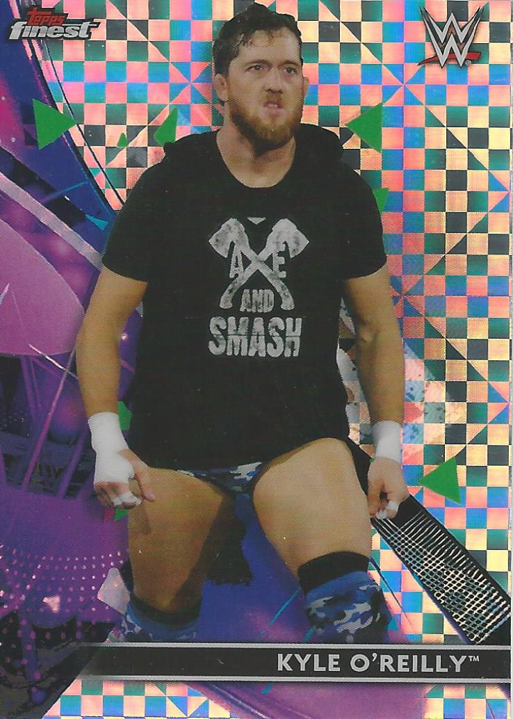 WWE Topps Finest 2021 Trading Cards Kyle O'Reilly X-Fractor No.90