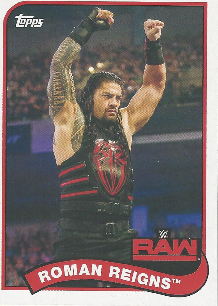 WWE Topps Heritage 2018 Trading Cards Roman Reigns No.63