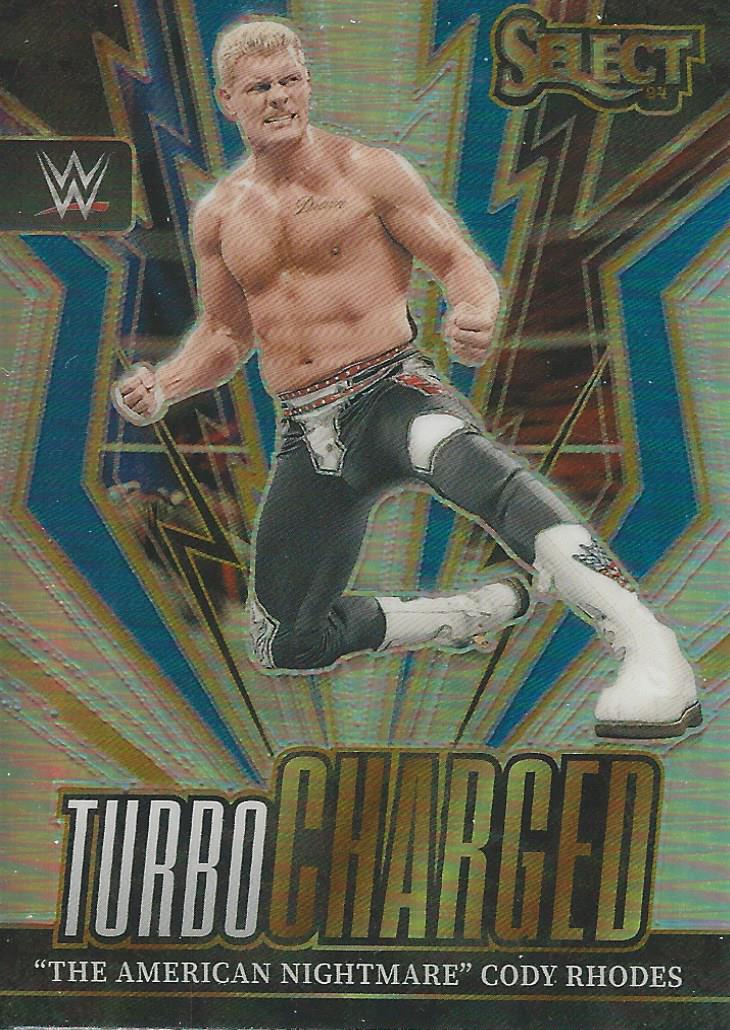 WWE Panini Select 2024 Trading Cards Turbo Charged Cody Rhodes No.23