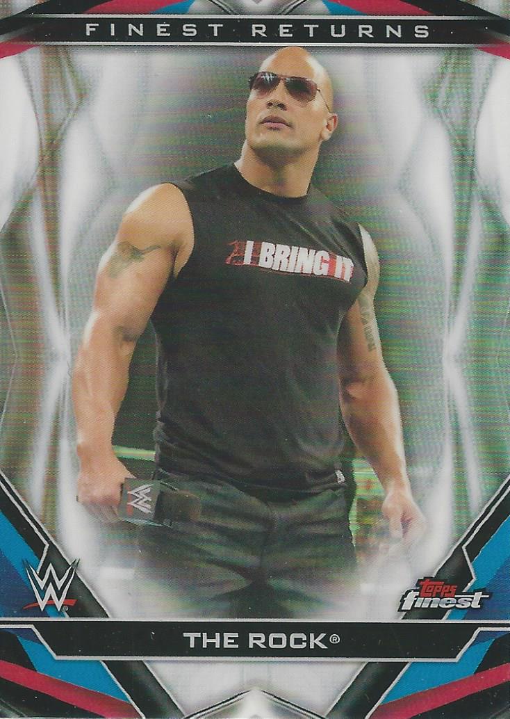 WWE Topps Finest 2020 Trading Cards The Rock R-4