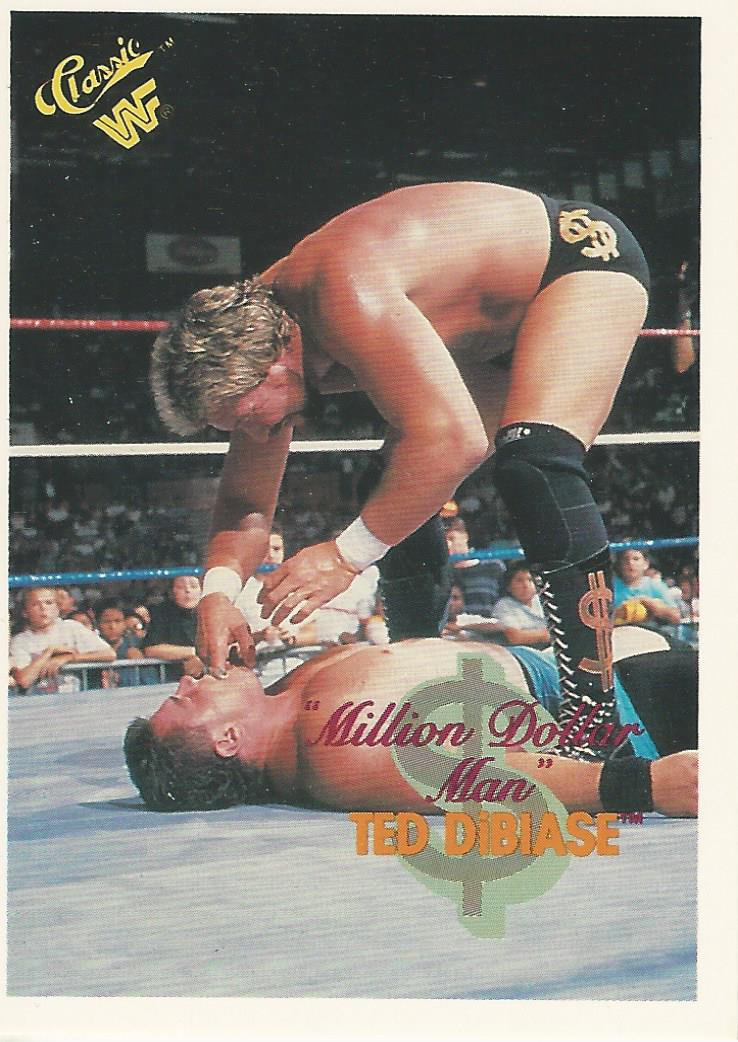 WWF Classic Trading Cards 1990 Million Dollar Man Ted Dibiase No.64