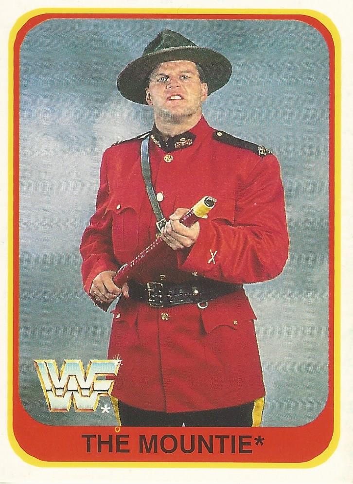 WWF Merlin 1991 Trading Cards The Mountie No.64