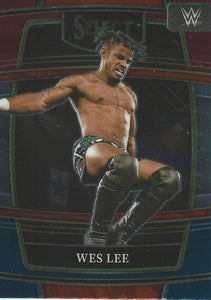 WWE Panini Select Trading Cards 2022 Red/Silver/Blue Wes Lee No.70