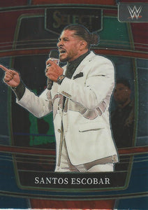 WWE Panini Select Trading Cards 2022 Red/Silver/Blue Santos Escobar No.76