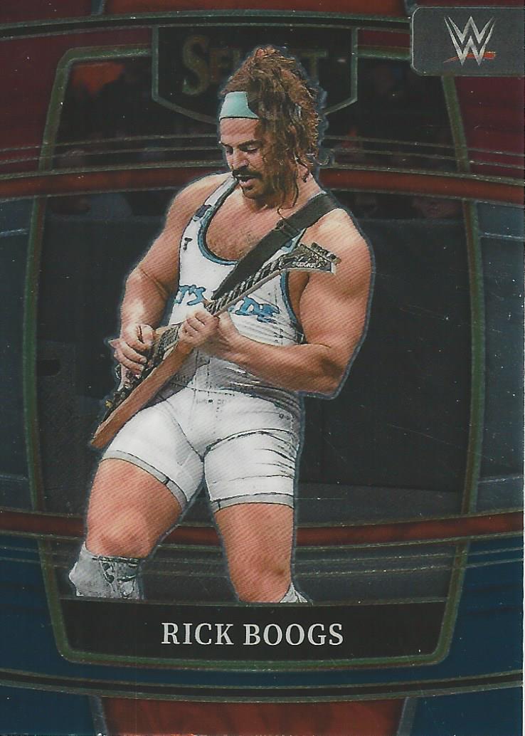 WWE Panini Select Trading Cards 2022 Red/Silver/Blue Rick Boogs No.82