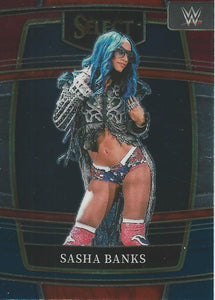 WWE Panini Select Trading Cards 2022 Red/Silver/Blue Sasha Banks No.86