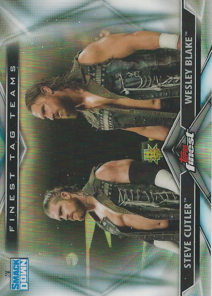 WWE Topps Finest 2020 Trading Cards Wesley Blake and Steve Cutler TT-14