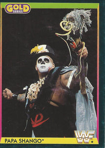 WWF Merlin Gold Series 1 1992 Trading Cards Papa Shango No.65