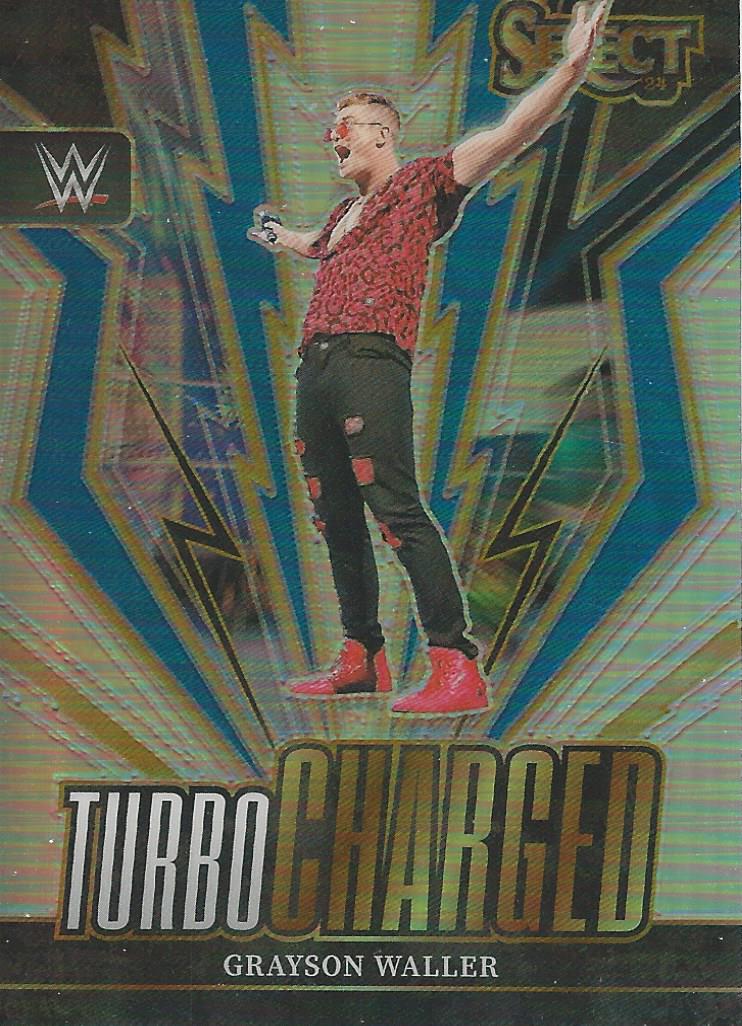 WWE Panini Select 2024 Trading Cards Turbo Charged Grayson Waller No.25