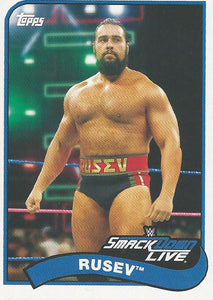 WWE Topps Heritage 2018 Trading Cards Rusev No.65