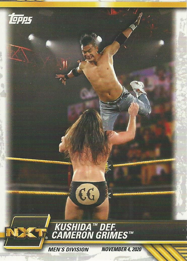 WWE Topps NXT 2021 Trading Cards Kushida No.84