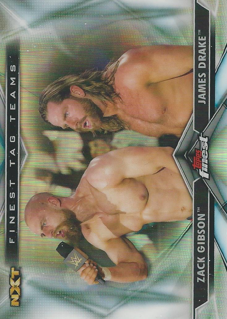 WWE Topps Finest 2020 Trading Cards James Drake and Zack Gibson TT-16