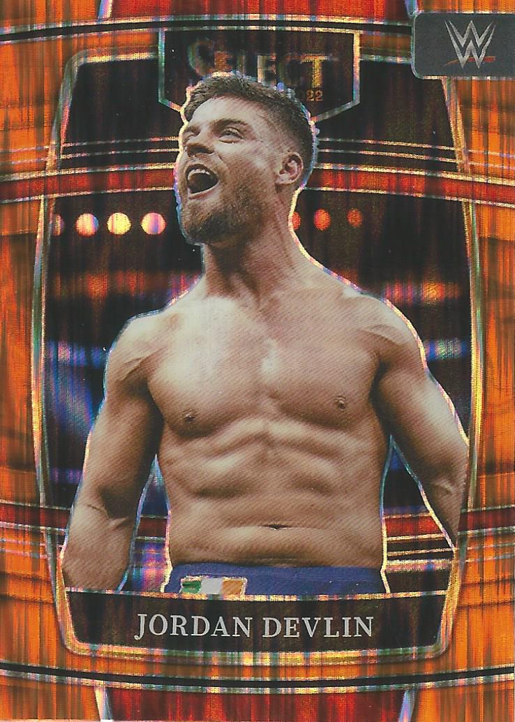 WWE Panini Select Trading Cards 2022 Jordan Devlin No.81 Orange Flash