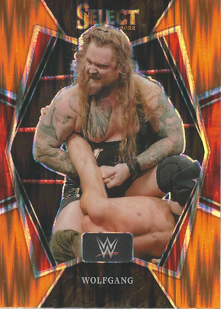 WWE Panini Select Trading Cards 2022 Wolfgang No.144 Orange Flash