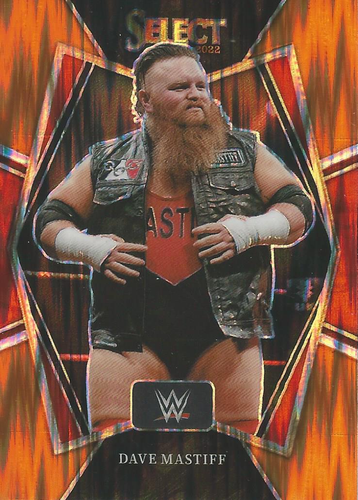 WWE Panini Select Trading Cards 2022 Dave Mastiff No.151 Orange Flash