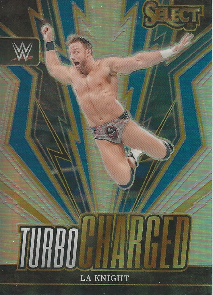 WWE Panini Select 2024 Trading Cards Turbo Charged LA Knight No.28