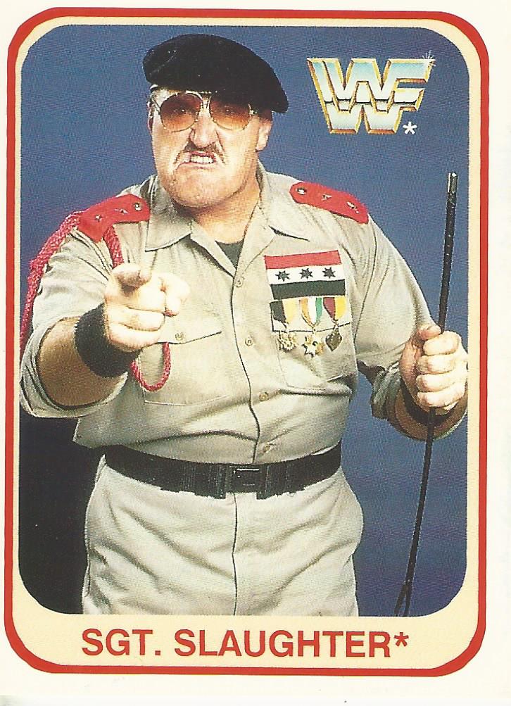 WWF Merlin 1991 Trading Cards Sgt Slaughter No.68