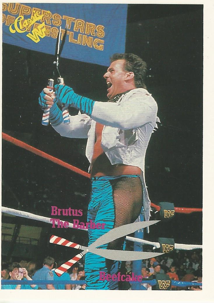 WWF Classic Trading Cards 1990 Brutus Beefcake No.68