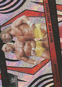 WWE Panini Revolution 2022 Trading Cards Randy Savage and Hulk Hogan No.131