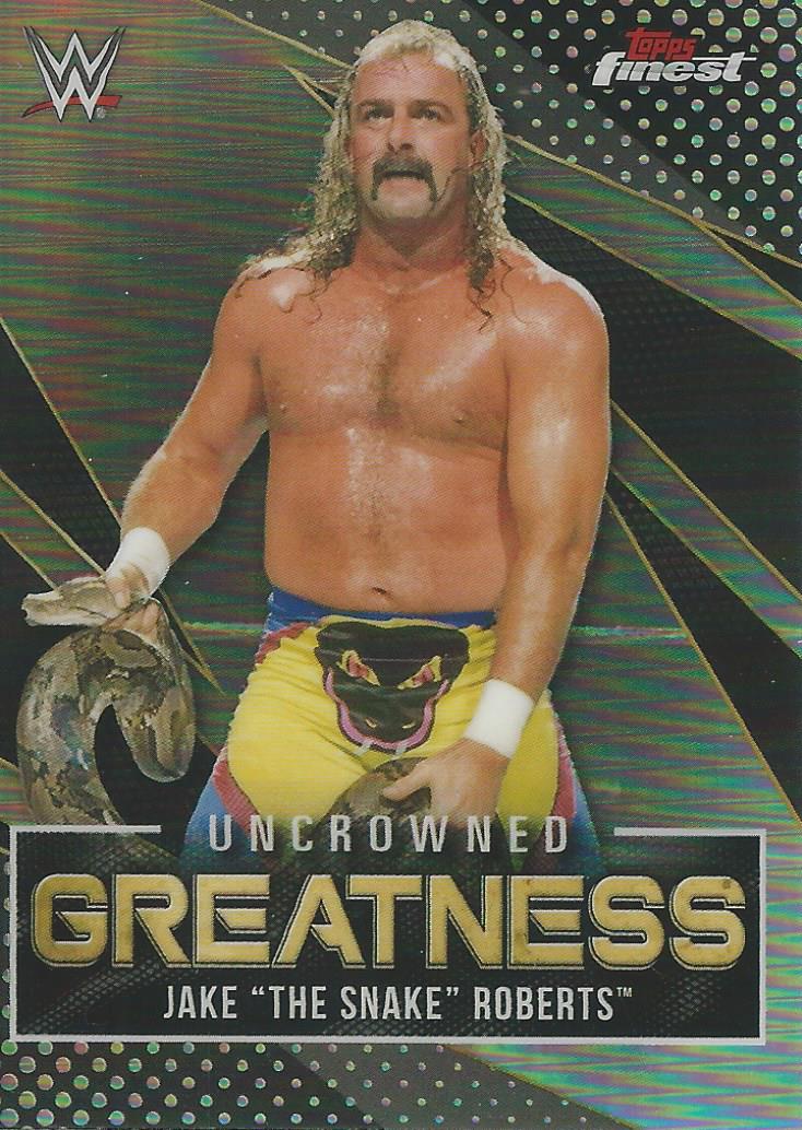 WWE Topps Finest 2021 Trading Cards Jake the Snake Roberts UG-6