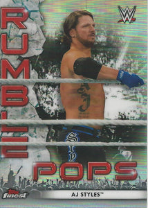 WWE Topps Finest 2021 Trading Cards AJ Styles RP-5