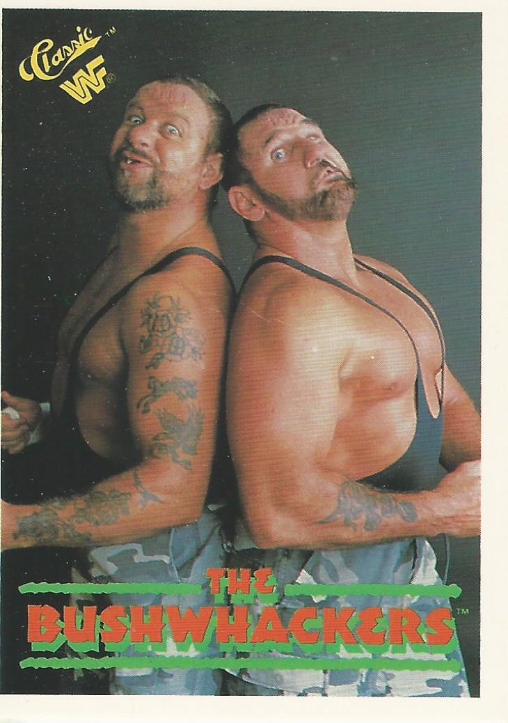 WWF Classic Trading Cards 1990 Bushwhackers No.70