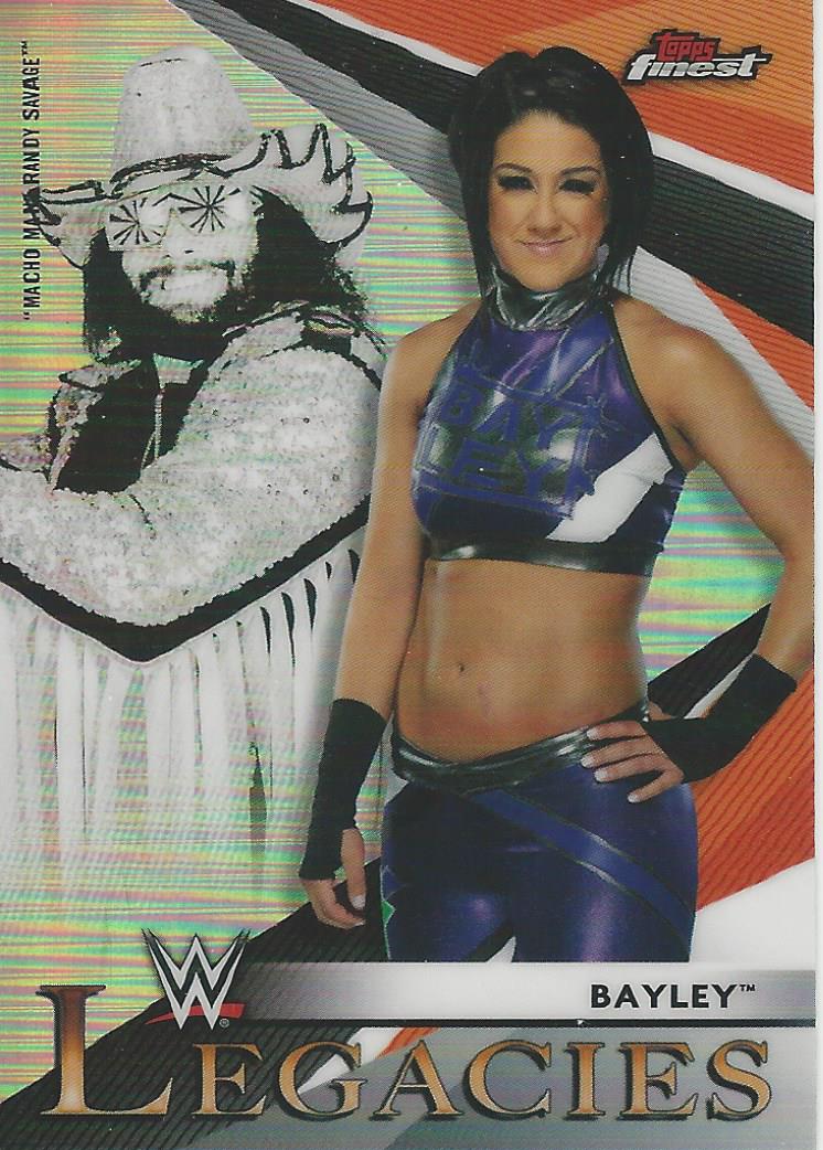 WWE Topps Finest 2021 Trading Cards Bayley and Randy Savage L-2