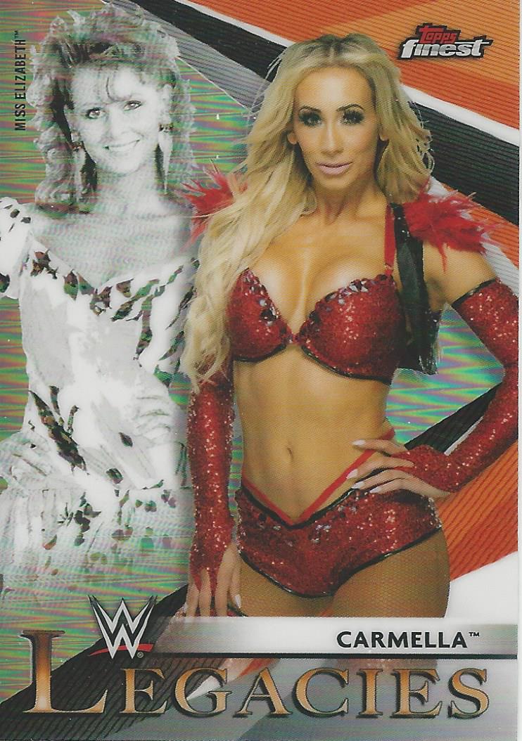 WWE Topps Finest 2021 Trading Cards Carmella and Miss Elizabeth L-4