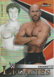 WWE Topps Finest 2021 Trading Cards Cesaro and Bruno Sammartino L-5