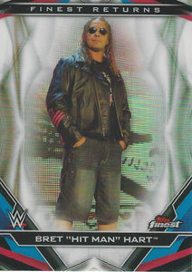 WWE Topps Finest 2020 Trading Cards Bret Hart R-1