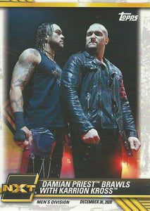 WWE Topps NXT 2021 Trading Cards Damian Priest and Karrion Kross No.99
