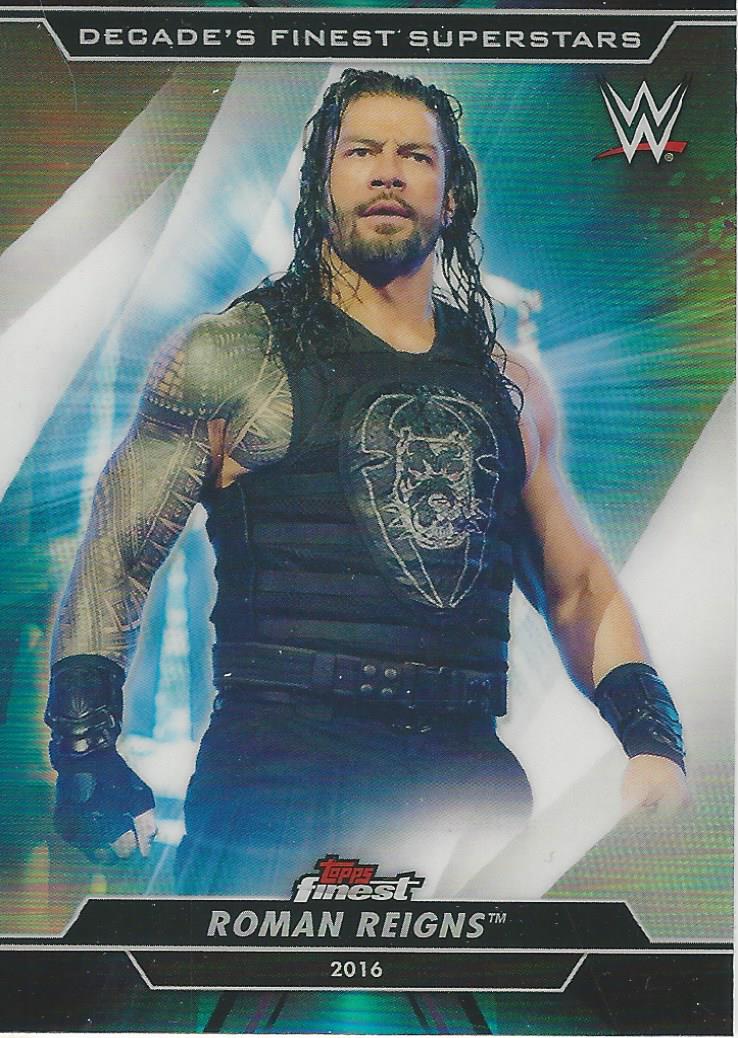 WWE Topps Finest 2020 Trading Cards Roman Reigns S-7