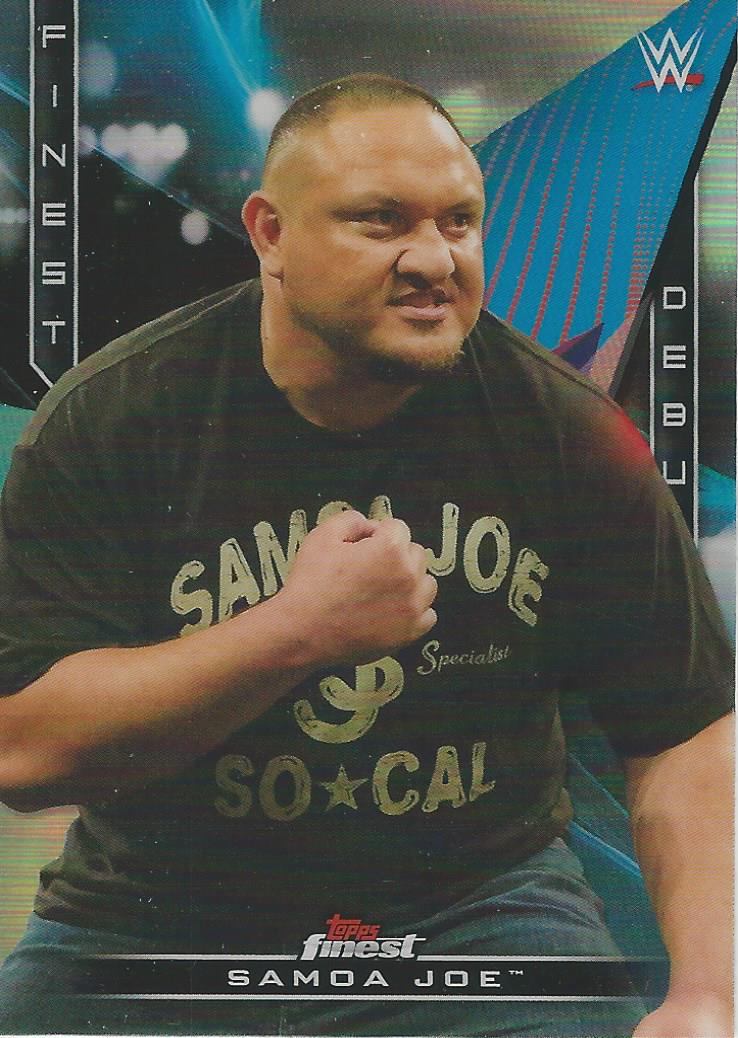 WWE Topps Finest 2020 Trading Cards Samoa Joe D-5