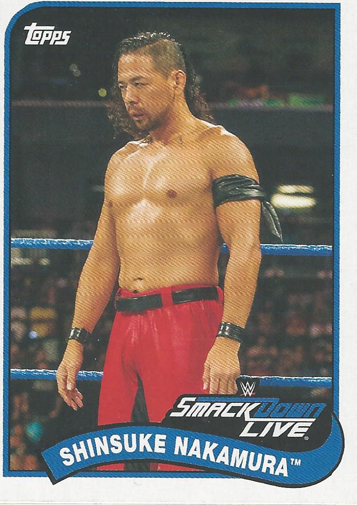 WWE Topps Heritage 2018 Trading Cards Shinsuke Nakamura No.74