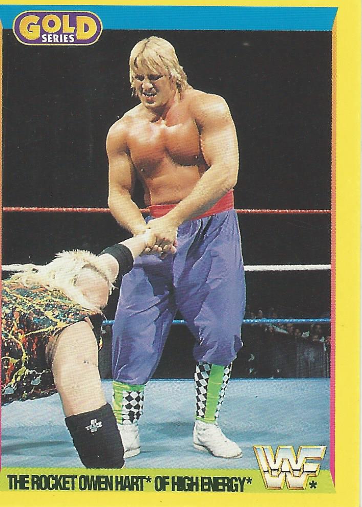 WWF Merlin Gold Series 2 1992 Trading Cards Owen Hart No.74